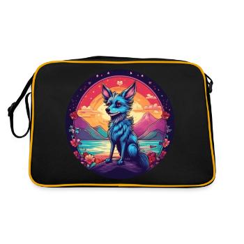 5 de Mayo Party Drinko de Mayo Chihuahua, - Retro Tasche - Schwarz/Gold - Hinten