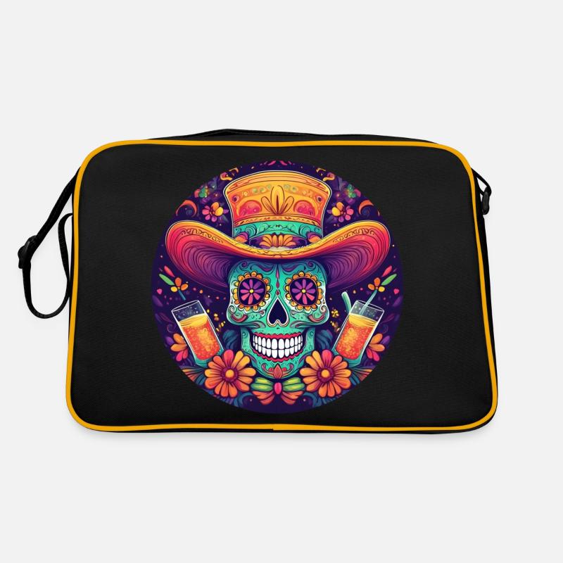 5 de Mayo Party Drinko de Mayo Sugar Skull Drink Sac Retro