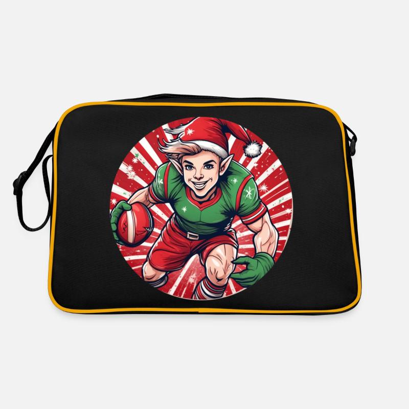 Elfe de Noël Rugby Sac Retro