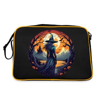 Gruseliges Halloween-party-kostüm Hexe - Retro Bag - black/gold - Back