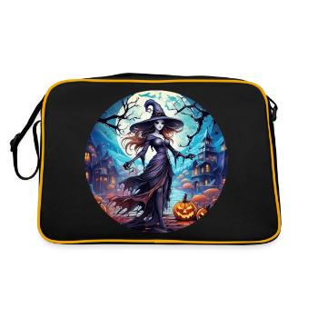 Gruseliges Halloween-partykostüm Hexe - Retro Bag - black/gold - Back