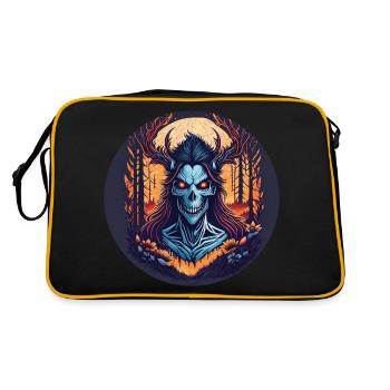 Gruseliges Halloween-party-kostüm Waldhexe - Retro Tasche - Schwarz/Gold - Hinten
