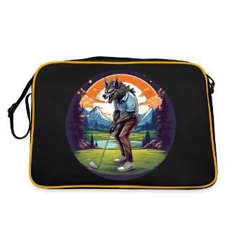 Gruselig Halloween Party Kostüm Werwolf Golf - Retro Bag - black/gold - Back