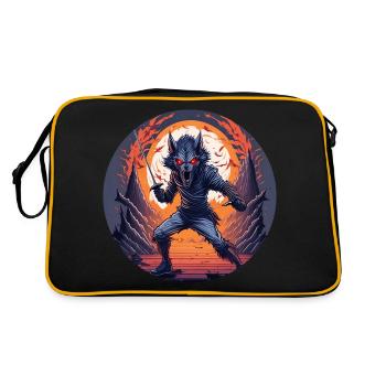 Gruseliges Halloween-partykostüm Werwolf-kostüm - Retro Bag - black/gold - Back