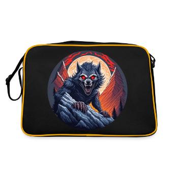 Creepy Halloween Werewolf Climbing Party Costume - Retro Bag - black/gold - Back