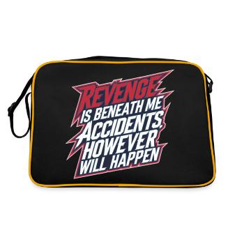 Revenge Is Beneath Me Accidents Will Happen 11 - Retro Tasche - Schwarz/Gold - Hinten
