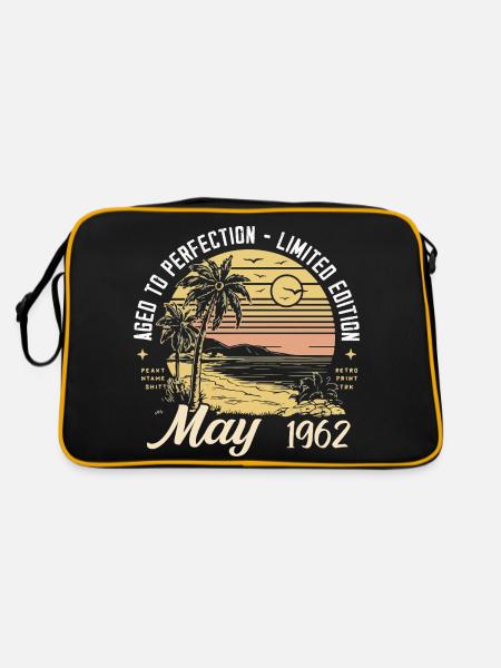 Légendaire depuis mai 1962, mai 1962 - Sac Retro - noir/or - Dos