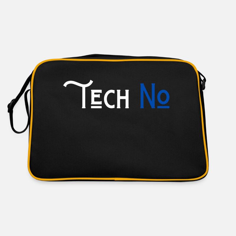 techno no to humor technology Retro Bag