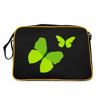 Papillon Unique Cadeau Butterfly - Sac Retro - noir/or - Dos