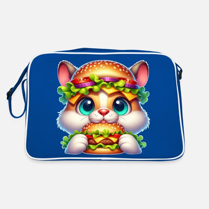 Drôle de chats sur le thème de Coca chapeau restauration rapide Sac Retro