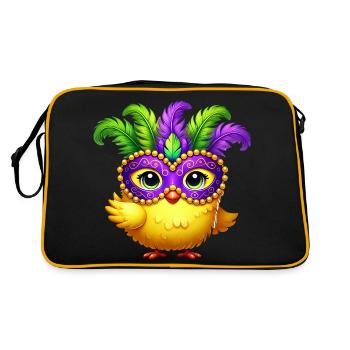 Mardi Gras Poulet Poussin Masque Carnaval Carnaval - Sac Retro - noir/or - Dos