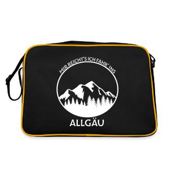 Allgäu vacances Randonnée Montagnes Dicton - Sac Retro - noir/or - Dos
