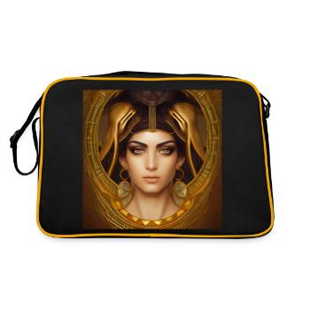 Déesse Sothis, messagère d'abondance - Sac Retro - noir/or - Dos