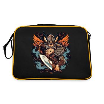 Viking Norseman: Design nordique élégant - Sac Retro - noir/or - Dos