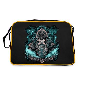 Viking Norseman: Design nordique élégant - Sac Retro - noir/or - Dos