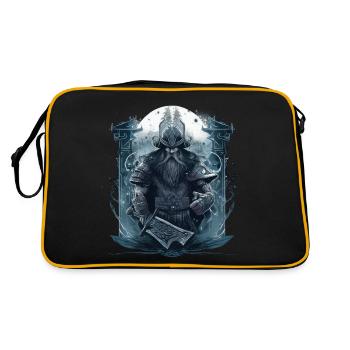 Viking Norseman: Design nordique élégant - Sac Retro - noir/or - Dos