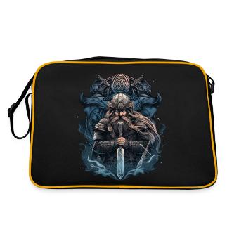 Viking Norseman: Design nordique élégant - Sac Retro - noir/or - Dos
