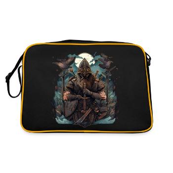 Viking Norseman: Design nordique élégant - Sac Retro - noir/or - Dos