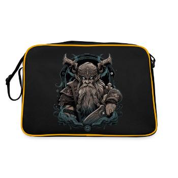 Viking Norseman: Design nordique élégant - Sac Retro - noir/or - Dos