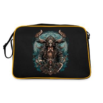 Viking Norseman: Design nordique élégant - Sac Retro - noir/or - Dos