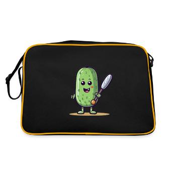 Pickleball Picklepaddle Pickle Sport - Retro Bag - black/gold - Back