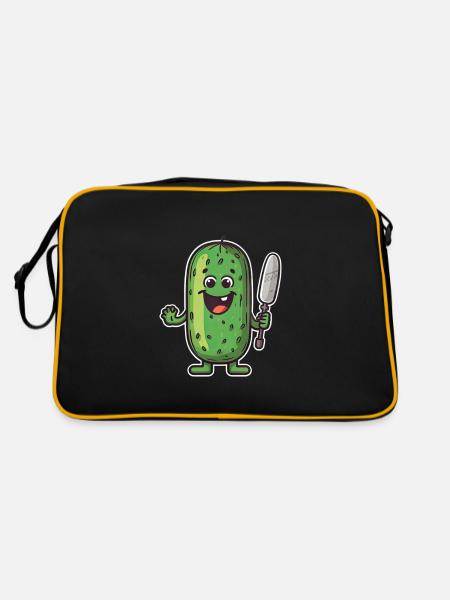 Pickleball Picklepaddle Pickle Sport - Retro Bag - black/gold - Back