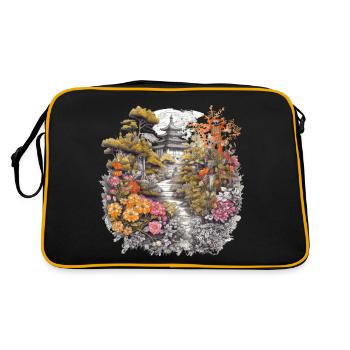Bonsaï - Jardin Japonais - Sac Retro - noir/or - Dos