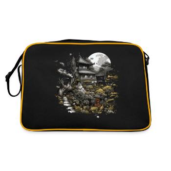 Bonsaï - Jardin Japonais - Sac Retro - noir/or - Dos