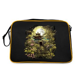 Bonsaï - Jardin Japonais - Sac Retro - noir/or - Dos