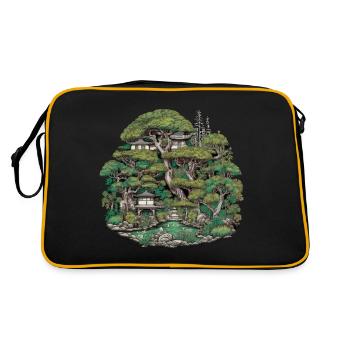 Bonsaï - Jardin Japonais - Sac Retro - noir/or - Dos