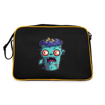 Halloween coffee mug - creepy coffee mug - Retro Bag - black/gold - Back
