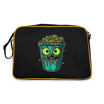 Halloween coffee mug - creepy coffee mug - Retro Bag - black/gold - Back