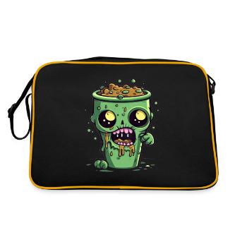 Halloween coffee mug - creepy coffee mug - Retro Bag - black/gold - Back