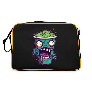Halloween coffee mug - creepy coffee mug - Retro Bag - black/gold - Back