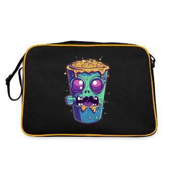 Halloween coffee mug - creepy coffee mug - Retro Bag - black/gold - Back