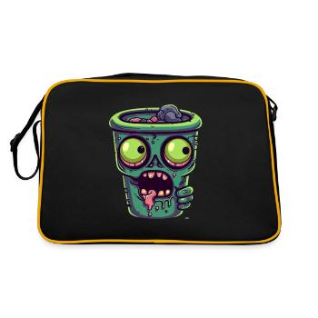 Halloween coffee mug - creepy coffee mug - Retro Bag - black/gold - Back