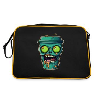 Halloween coffee mug - creepy coffee mug - Retro Bag - black/gold - Back