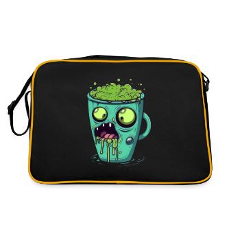 Halloween coffee mug - creepy coffee mug - Retro Bag - black/gold - Back
