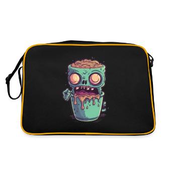 Halloween coffee mug - creepy coffee mug - Retro Bag - black/gold - Back