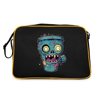 Halloween coffee mug - creepy coffee mug - Retro Bag - black/gold - Back