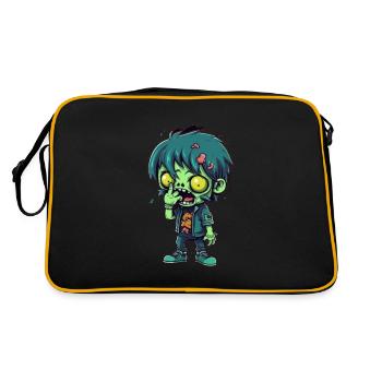 Halloween Zombie Boy - Kawaii Cute Monster Horror - Sac Retro - noir/or - Dos