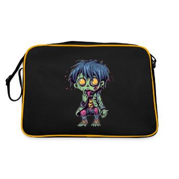 Halloween Zombie Boy - Kawaii Cute Monster Horror - Sac Retro - noir/or - Dos