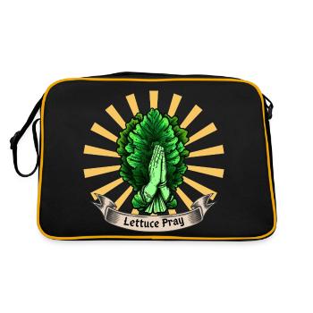 Lettuce Pray - Retro Bag - black/gold - Back