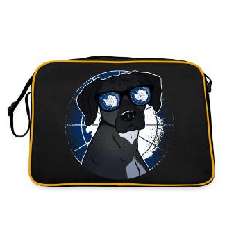 Antarctique - Sac Retro - noir/or - Dos