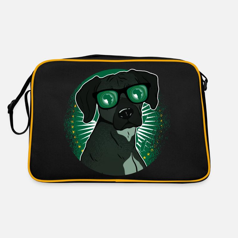 Afrikanische Union - Retro Tasche - Schwarz/Gold