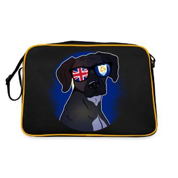 Anguilla - Retro Bag - black/gold - Back