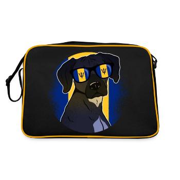 Barbade - Sac Retro - noir/or - Dos