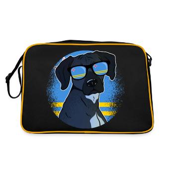 Aruba - Sac Retro - noir/or - Dos