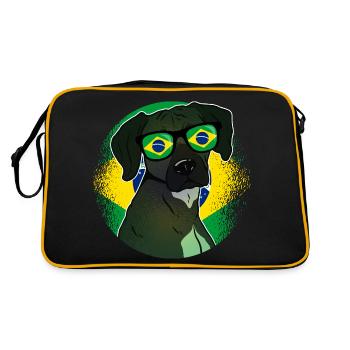 Brésil - Sac Retro - noir/or - Dos
