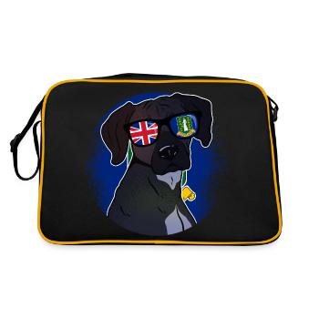 British Virgin Islands - Retro Bag - black/gold - Back